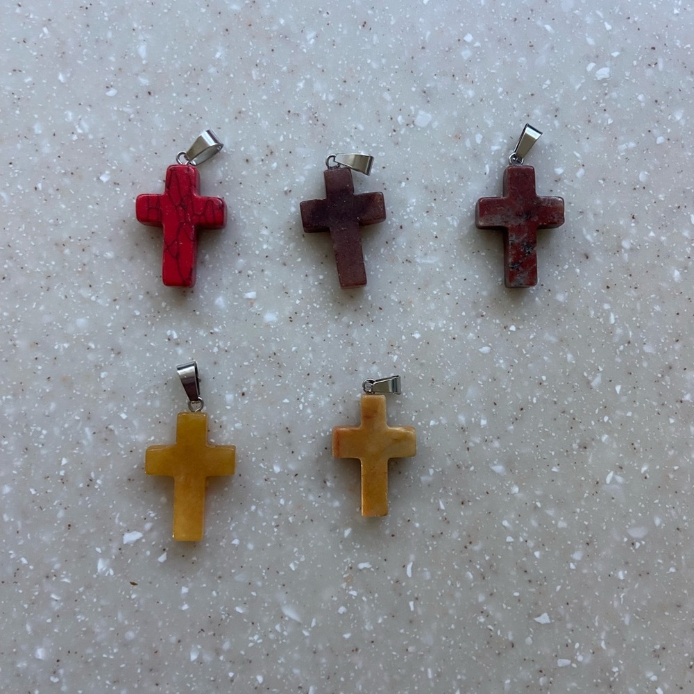 Vibrant Cross Pendant Necklaces